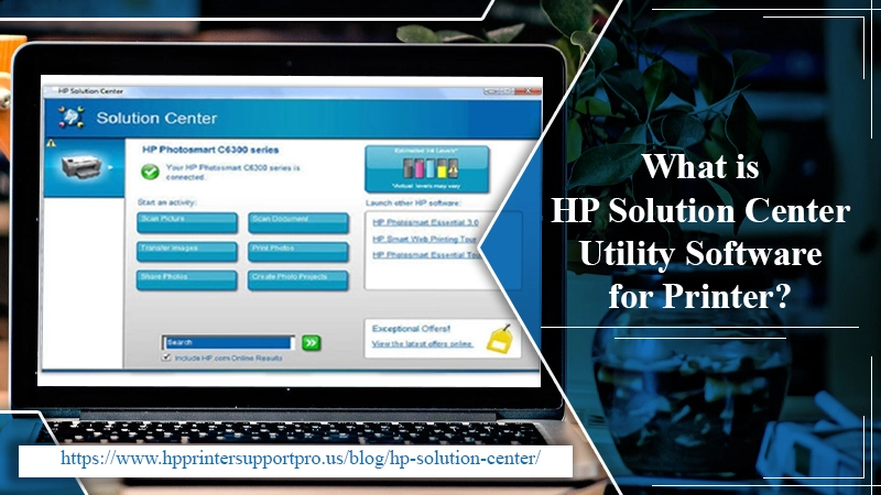 HP Solution Center Utility Software for Printer banner
